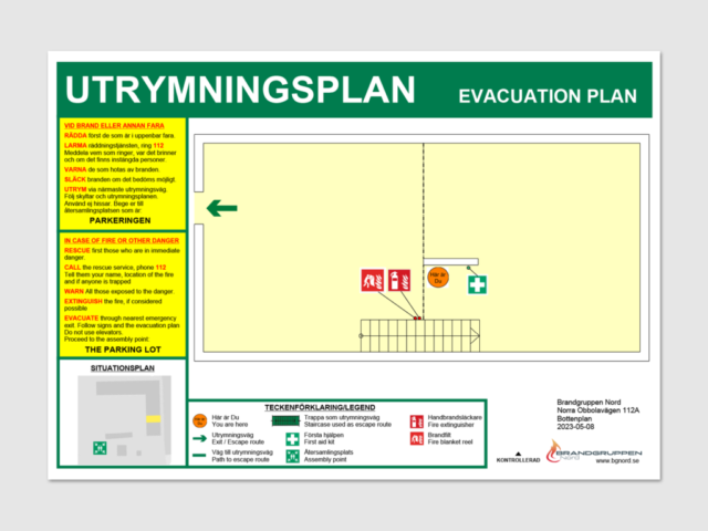 UTP facket bottenplan